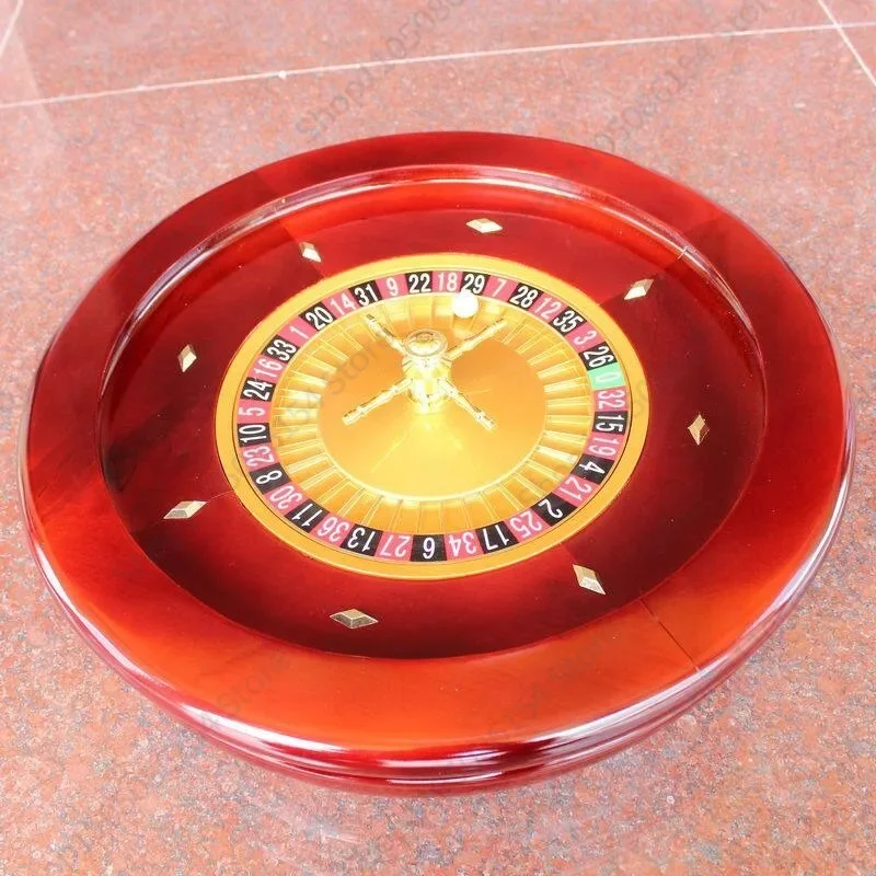 Highlight solid wood 50 diameter roulette, wooden roulette 20 inches, manual roulette single 0
