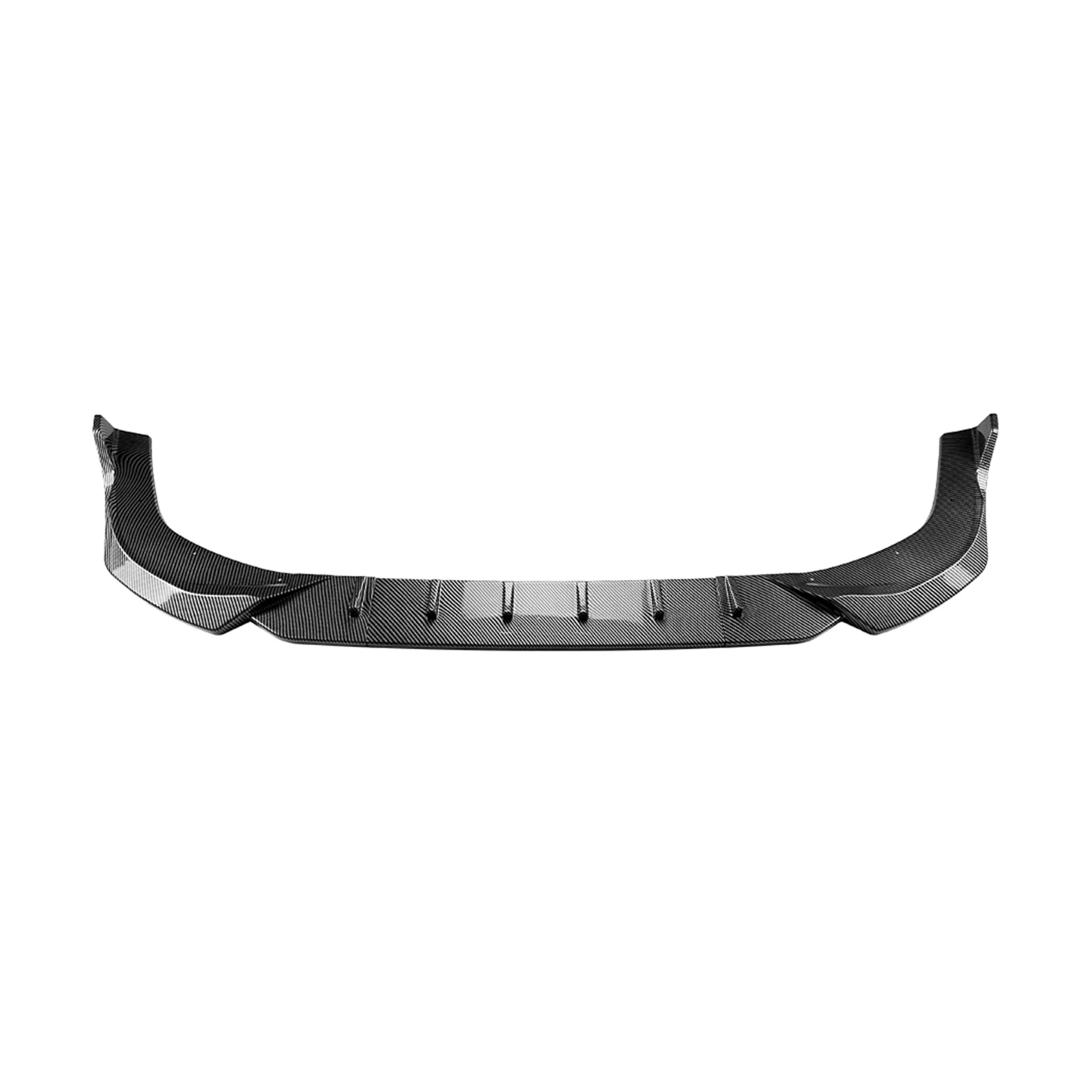 Lower Splitter Blade Cover Carbon Fiber Look/Gloss Black Front Bumper Spoiler Lip For BMW MINI Cooper F65 F66 F67 2024-2025 JCW