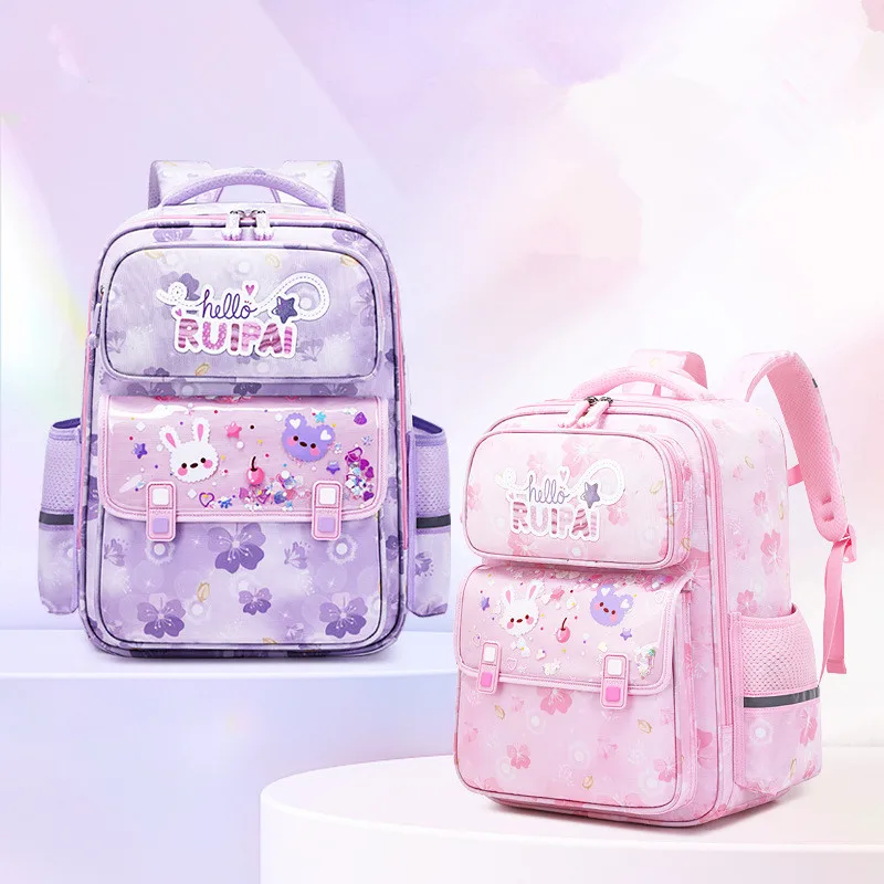 

Children's Primary School Student Female 1-6 Grade Large Capacity Lightweight Waterproof Boys and Girls Schoolbag