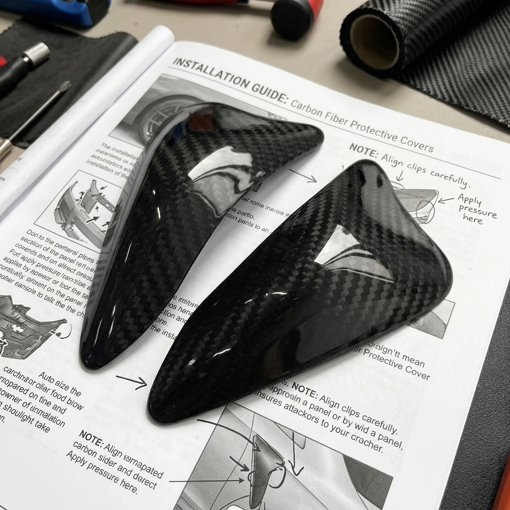 

Carbon Fibre Motorcycle Gas Fuel Tank Side Protection Cover for Aprilia RS 660 2020-2025