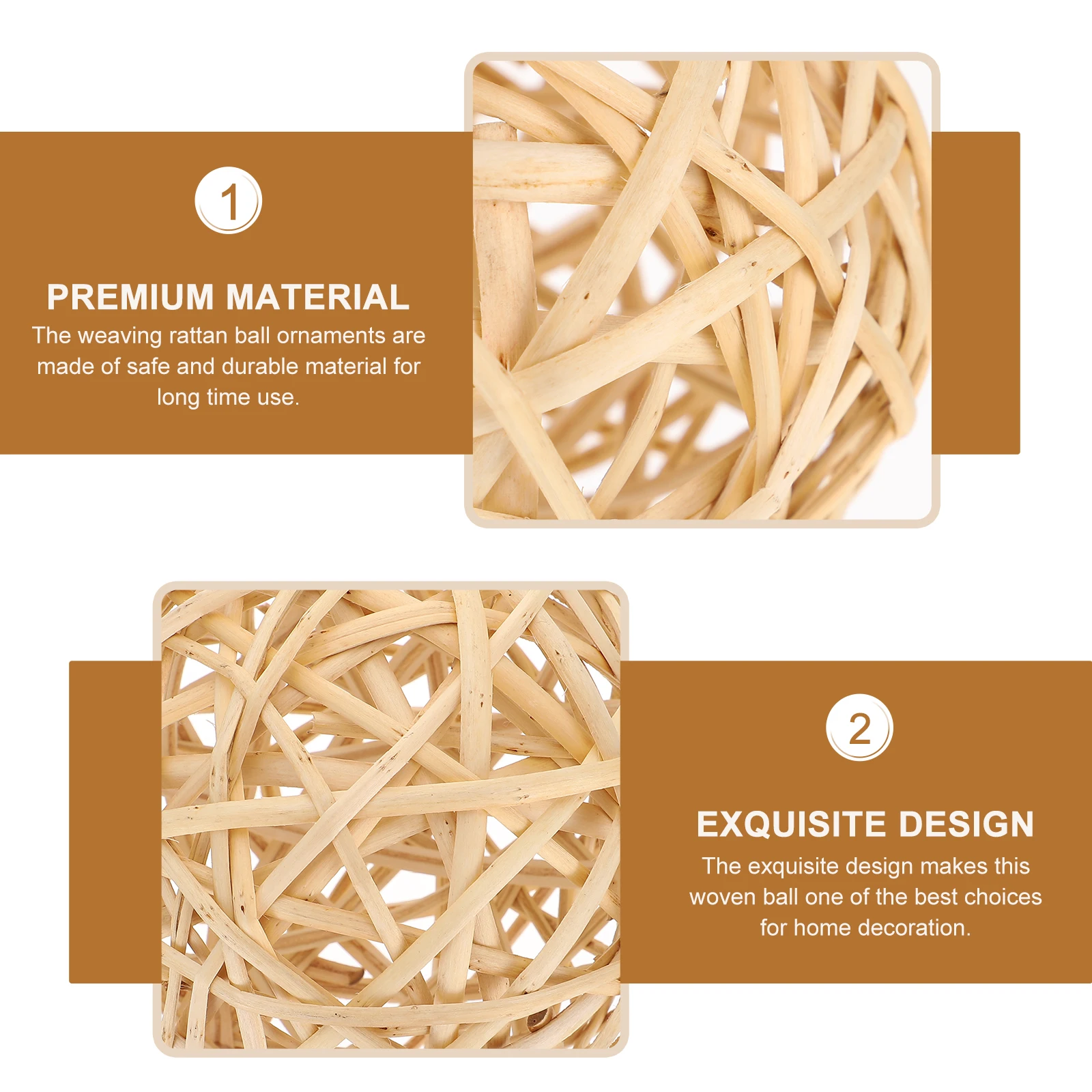 

Woven Rattan Balls Hollow Craft for Decorative Party Scene Wedding Christmas Table Centerpiece Decor DIY Wicker Balls