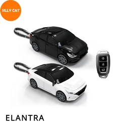 Car Shape Model Car Key Fob Case Cover Bag Protector Suitable For Hyundai ELANTRA Plastic Model Key Fob Cover Case