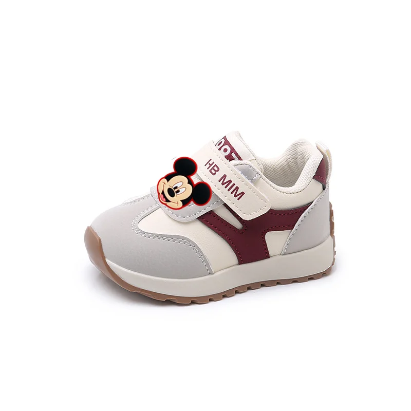 Disney Minnie Mouse meisjesschoenen lente herfst baby zachte bodem peuterschoenen 1 tot 3 jaar oud Mickey Mouse sportschoenen