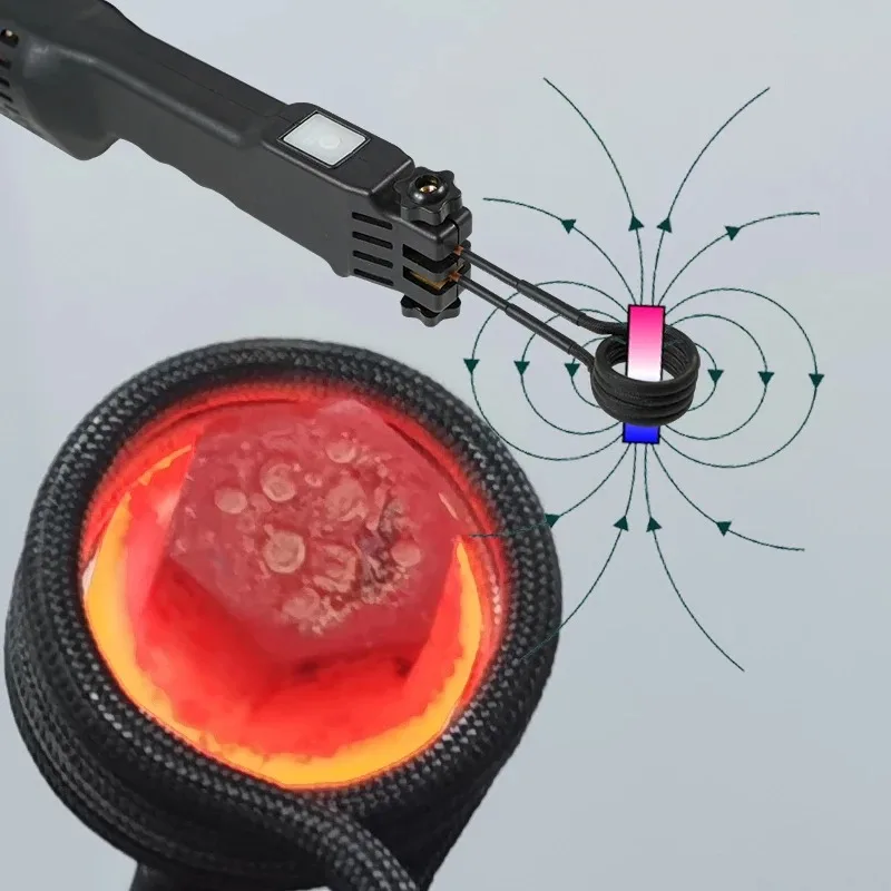 2KVA 230V Flameless Induction Heater for Rusty Bolts Screws, Heating Excludes Copper and Aluminum Materials
