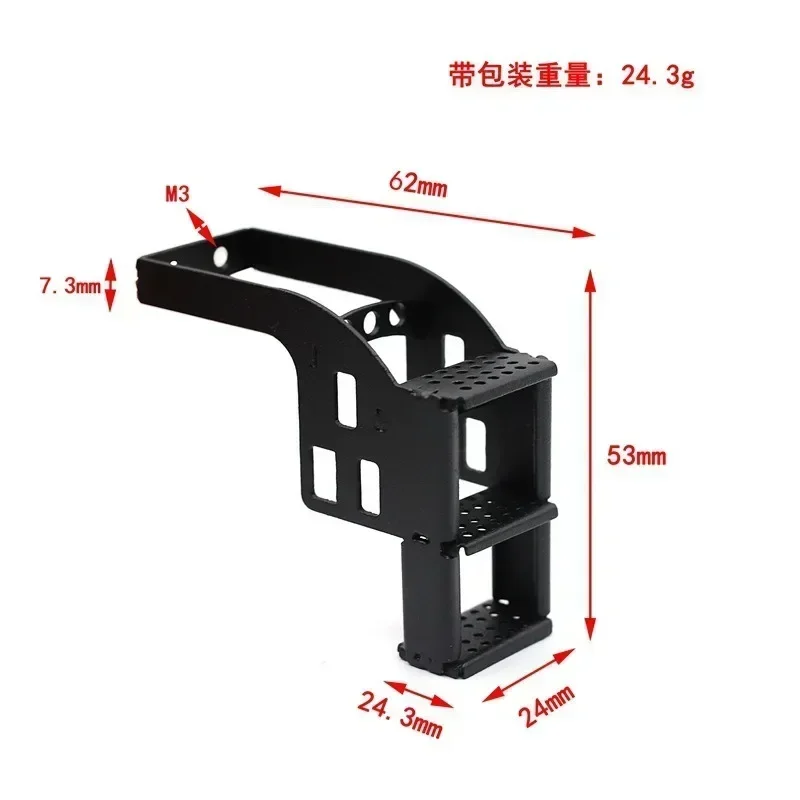 1/14 Mercedes Actros Metal Foot Pedal 6.2×2.4×5.3cm for Tamiya/Static/ZD Truck Model - Painted & Sandblasted