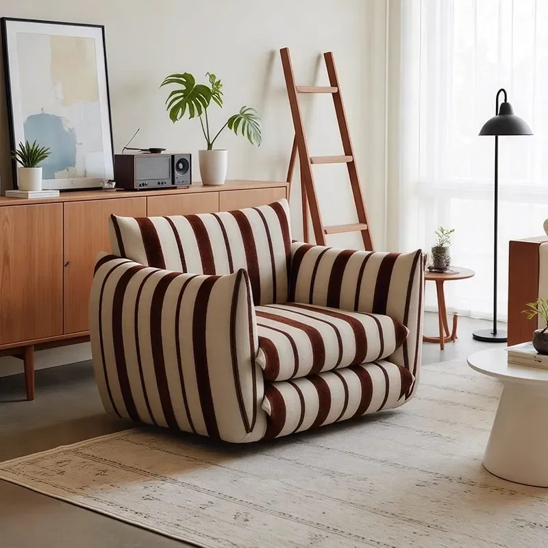 French retro single sofa size apartment living room designer balcony leisure