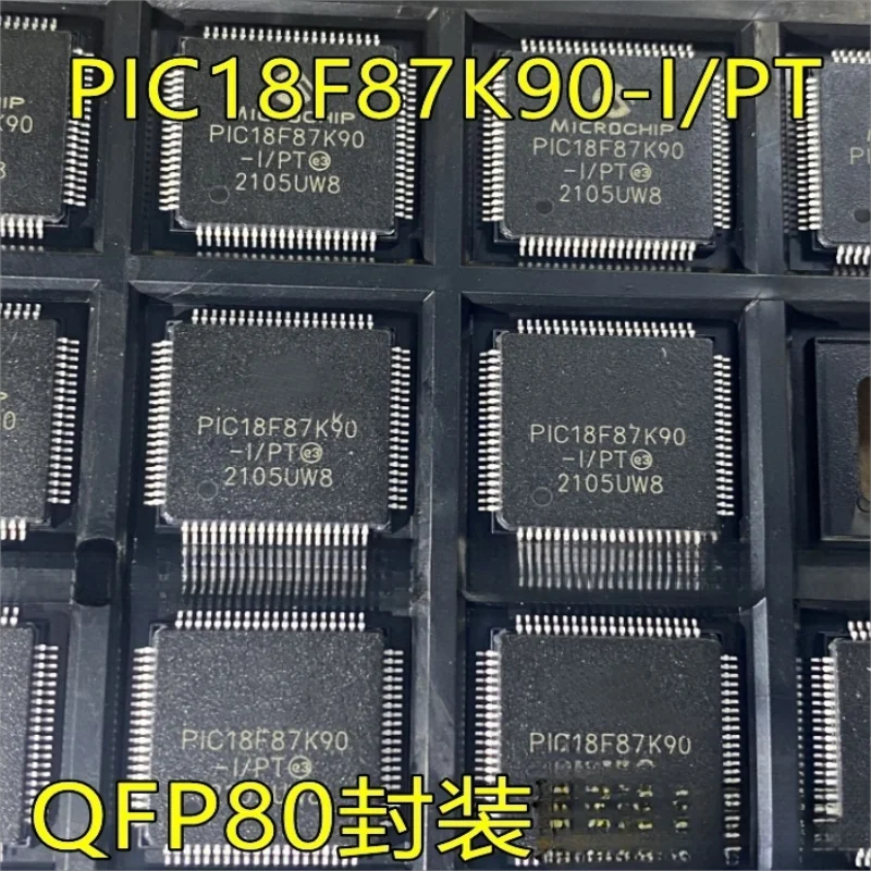 

2PCS PIC18F87K90 PIC18F87K90-I/PT PIC18F87K22-I/PT QFP80 package is brand new