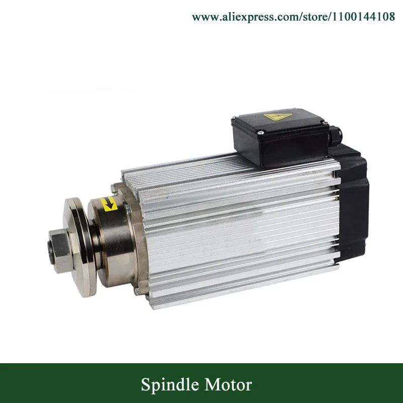 Lower Speed 3000rpm/6000RPM Air Cooled Blade Spindle Motor 3KW Square Spindle Motor For Wood/Plastic/Acrylic/Glass