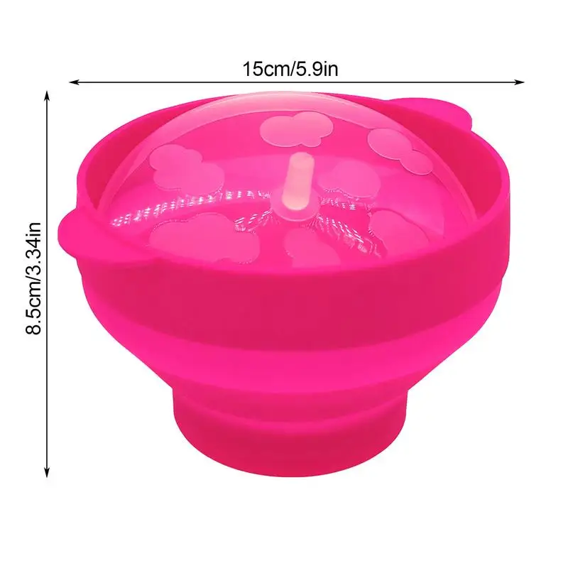 Kitchen Microwave Popcorn Bowl Bucket Silicone DIY Popcorn Maker with Lid Chips Fruit Dish High Quality Easy Tools Popcorn