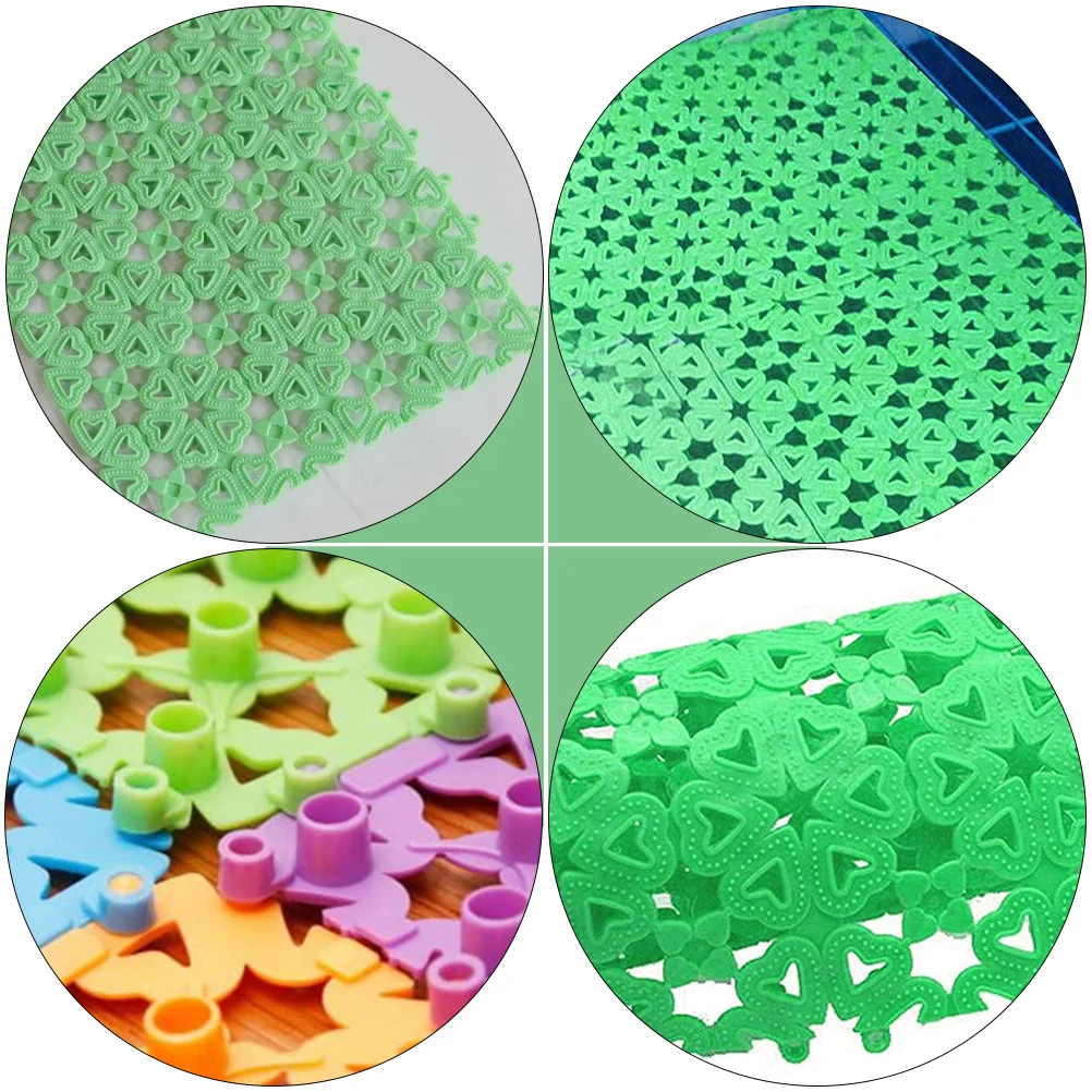 

6Pcs Pet Cage Mats Rabbit Cage Pads Anti-Scratch Protective Pet Cushions Hollow Floor Design for Hamster Rabbit Use