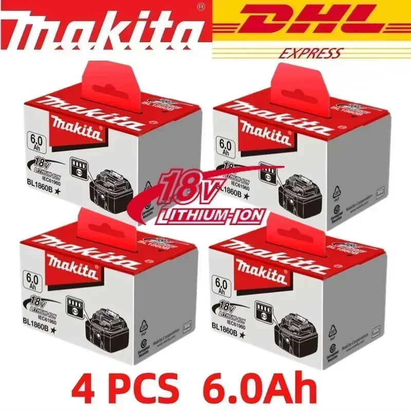 Echte 6Ah Voor Makita BL1860 18V Batterij Power Tools Li-Ion Vervanging LXT BL1850 BL1840 voor 18V Schroevendraaier met BMS TPCELL