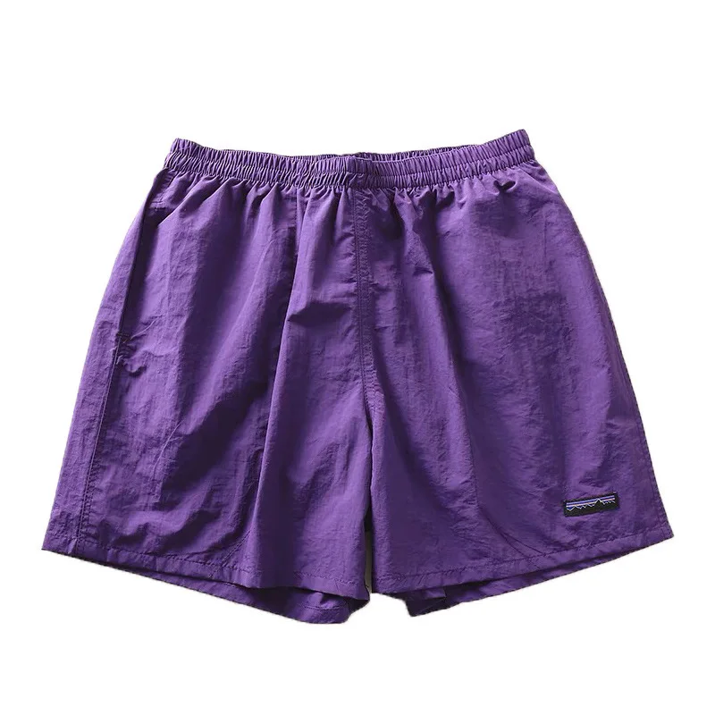 

Casual Short Pants Retro Letters Print Knee-Length Straight Loose Leisure Couple's Shorts Outdoor Fitness Training Beach Shorts