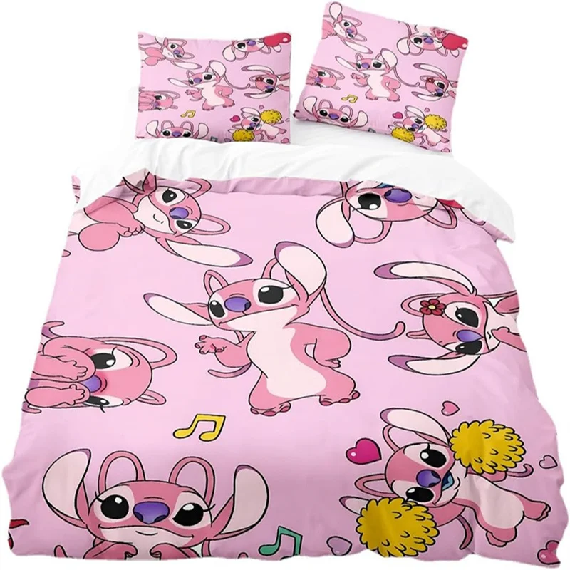 

Cartoon Anime Stitch and Lilo Duvet Cover Set Children Adult Teenager Duvet Cover Bedding Bedroom Decoration Room Special