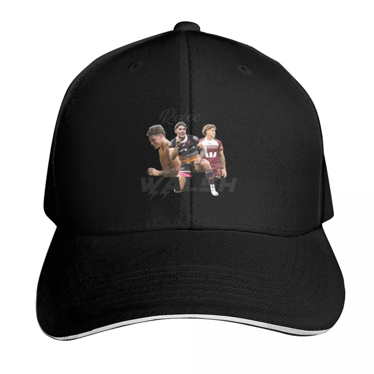 Reece Walsh Baseball Cap Quick Dry Performance Cotton Twill Breathable Contrast Two Tone Brim