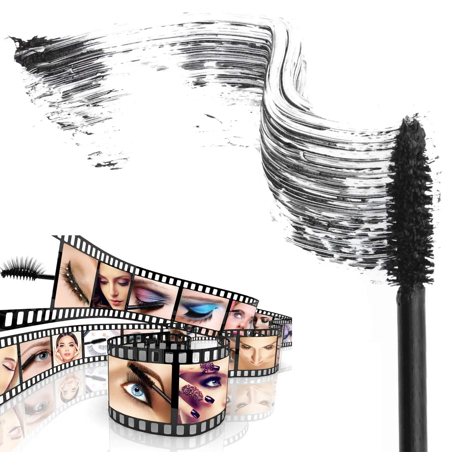 300/500Pcs Kristall Wimpern Pinsel Einweg Mascara Wands Wimpern Verlängerung Microbrush Augenbraue Applikator Make-Up Pinsel