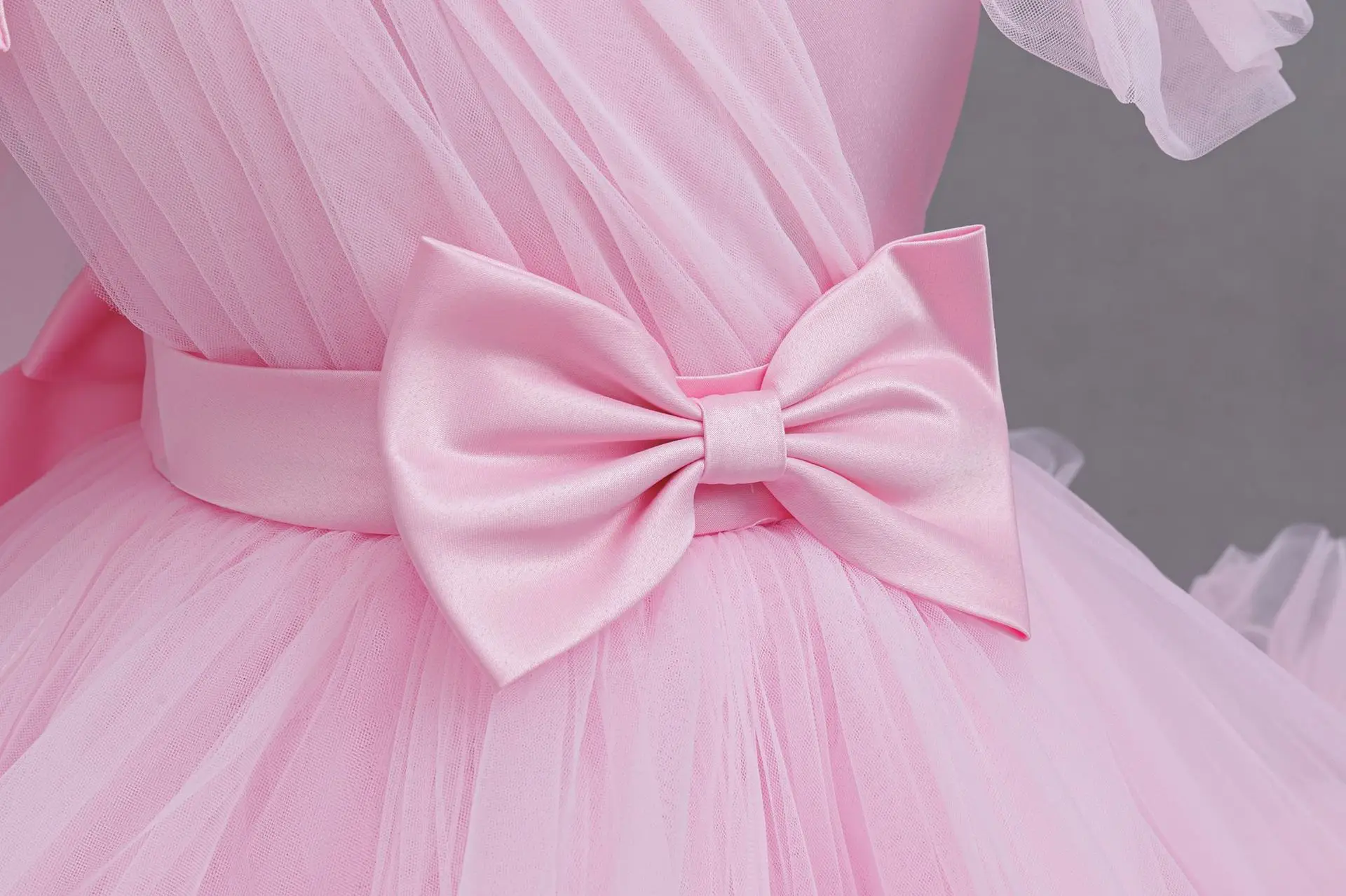 Luxury Western Girl Sequenant Dress Bubble Sleeve Vedic Princess Skirt 2-10 Birthday Party Evening Dress Summer Girl\'s clothes