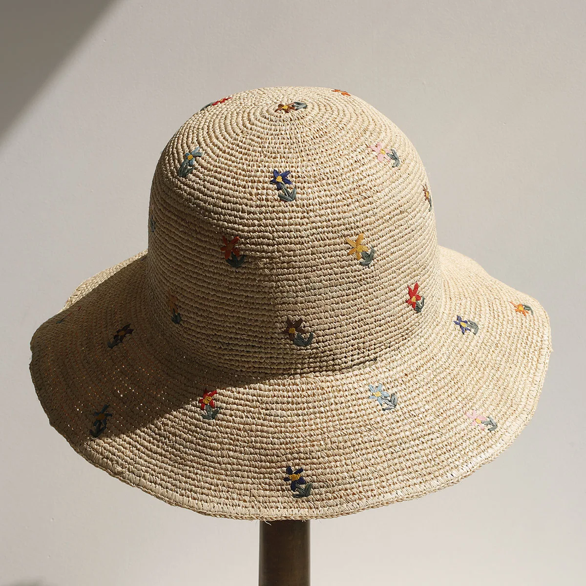2026 NEUER Raffia-Strohhut für Damen, Sommer-Version des Sonnenschutzhutes mit breiter Krempe, Strand- und Urlaubshut, faltbar – Detail 10