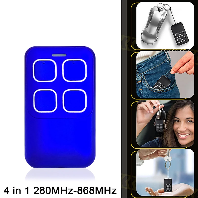 ROLLER VEGA LIRA SOL IRIS 2 4 EVO ERREKA Garage Command Variable Code / Garage Remote Control 3 / 4 Buttons 433.92MHz 868MHz