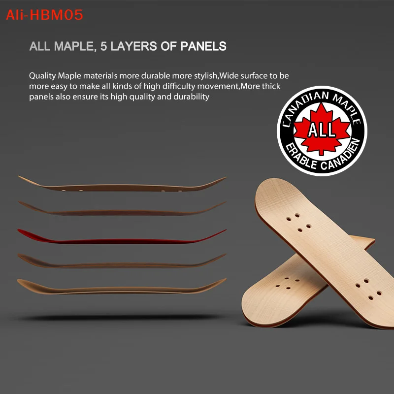 (HB05)Finger SkateBoard Wooden Fingerboard Toy Professional Stents Finger Skate Set