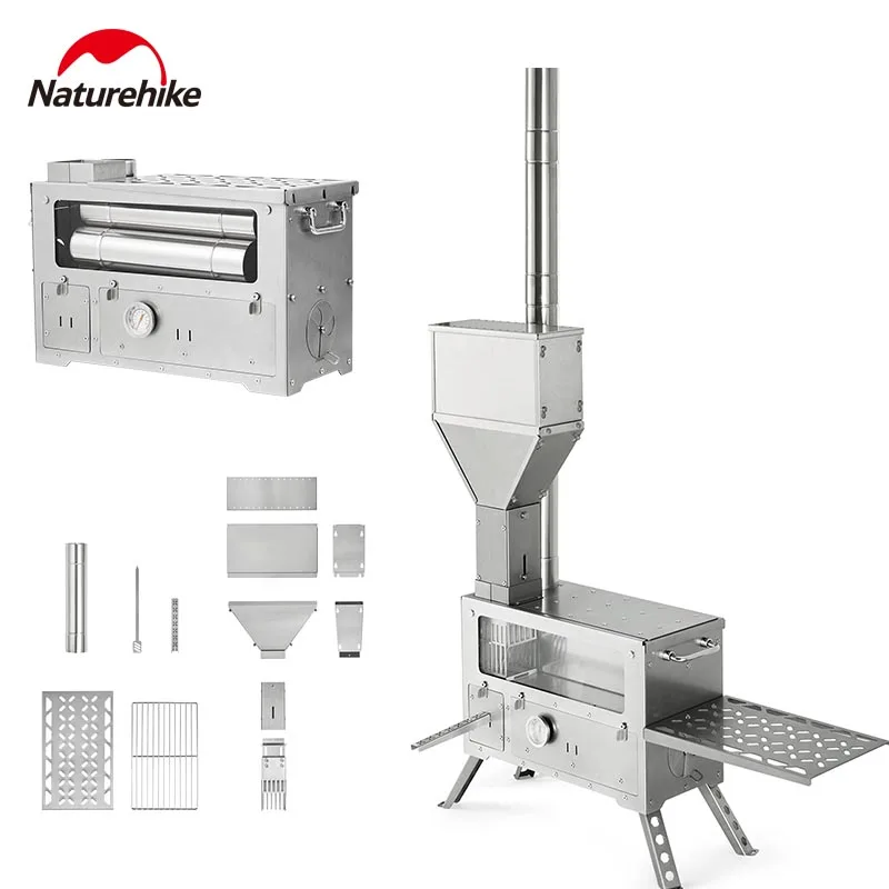 

Naturehike Fire Wood Heater Stove Particles Outdoor Campin Oven Tent Stove Fuel Furnace Cooker Heating Pellet Burner Portable