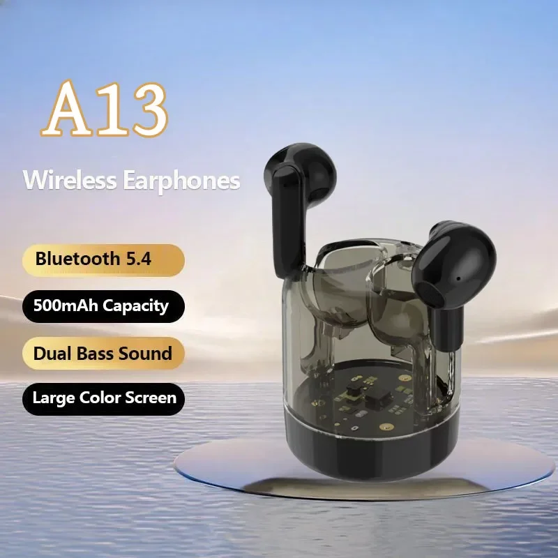 NEW A13 TWS Wireless Bluetooth Earphones 5.3 Headset Waterproof Cancelling Noise Bass Earbuds Wireless Bluetooth Headphones