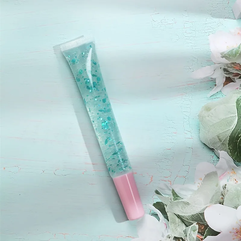 Lip Gloss Plumping Lip Balm Pailletten Lip Öl Nette konfetti Lipgloss Feuchtigkeitscreme Shiny Natural Lippen Pflege Make-Up Kosmetik Dropship