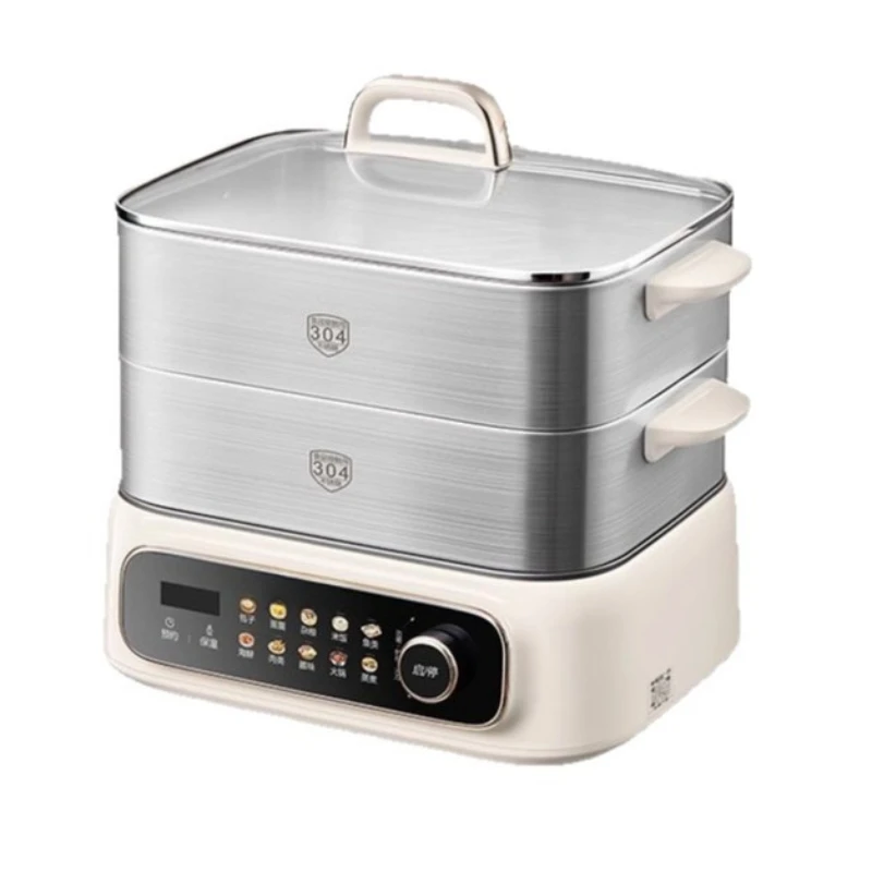 

Multifunctional household three-layer stainless steel steam pot cooking integrated cooking machine 2025 new