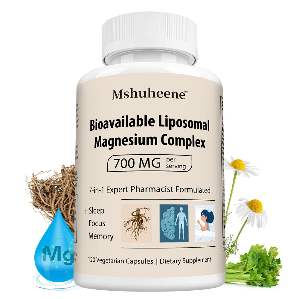 

Liposomal Magnesium L-Threonate - with L-Theanine and Valerian Root, Supports Brain, Bone, Heart, Muscle and Promotes Sleep