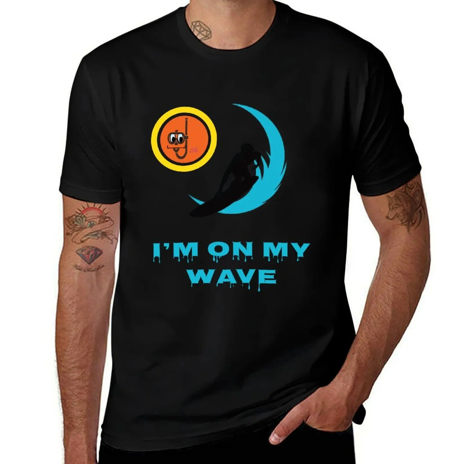 

Surfing Wave T-Shirt korean fashion cute tops oversized workout shirts for men