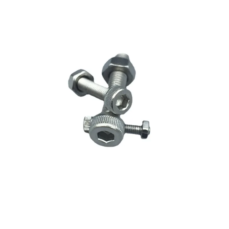 304 Stainless Steel Hexagon Screws Wholesale DIN912 10 Grid Cylindrical Head Screw Combination Set M4