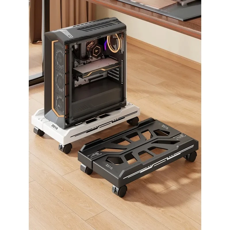 for Office Under Desk Movable Chassis Support Rack Host Bracket Desktop Computer Heightening Base Heat Dissipation Placement