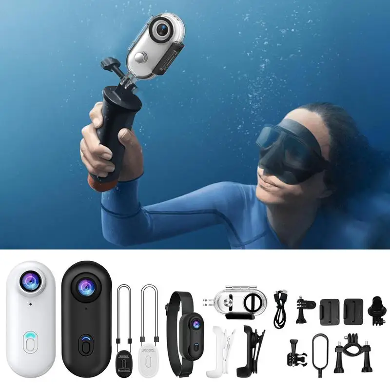 

Thumb Camera Outdoor Sports Camera Wearable Vlogging Device 170 Degree Wide Angle 1080P Waterproof Compact Cam For Sports