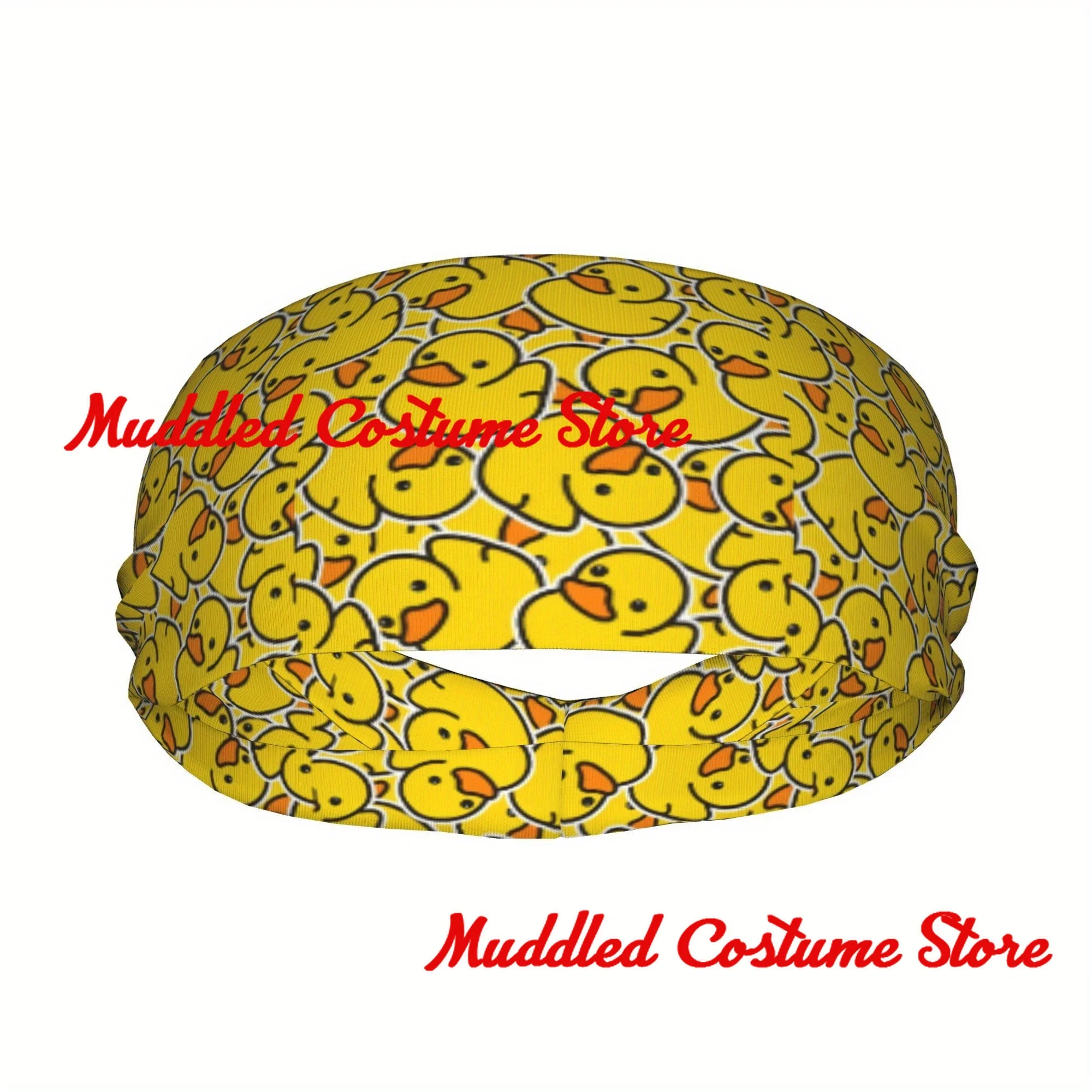 

Желтая резиновая утка, унисекс, спортивная повязка на голову, повязка на голову, повязки на голову, поглощающие пот повязки на голову, подходят для бега, фитнеса