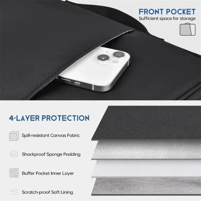 High-Capacity Waterproof Tablet  Data Cable Bag Tablet Sleeve Bag For iPad Pro 12 9 11 13 inch Pouch iPad 10th 9th 8th 7th