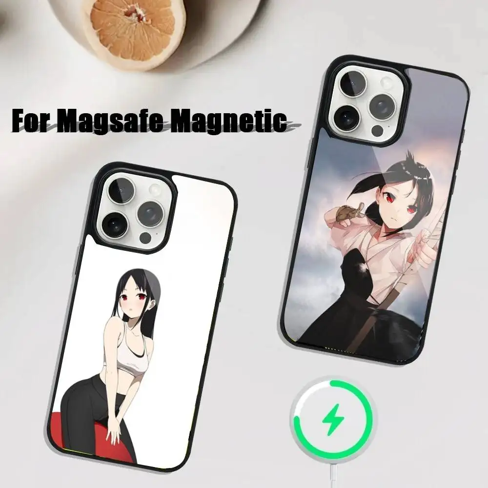 

S-Shinomiya K-Kaguya cartoon Phone Case For iPhone 16,15,14,13,12,11,Plus,Pro,Max Mini Magsafe Magnetic Wireless Charging