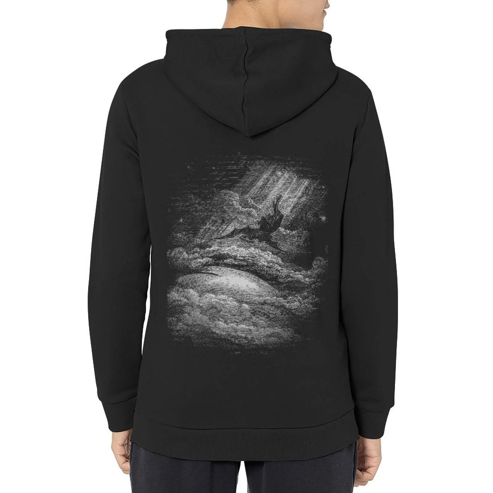 Le descente de Lucifer sur Terre-Gustave Dorè- Fallen of Lucifer sweat à capuche automne nouveaux produits sweat à capuche pour hommes