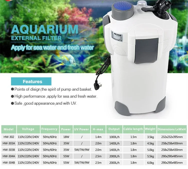 New Arrival Aquarium Fish Tank Canister External Filter For Out Side Filtration System