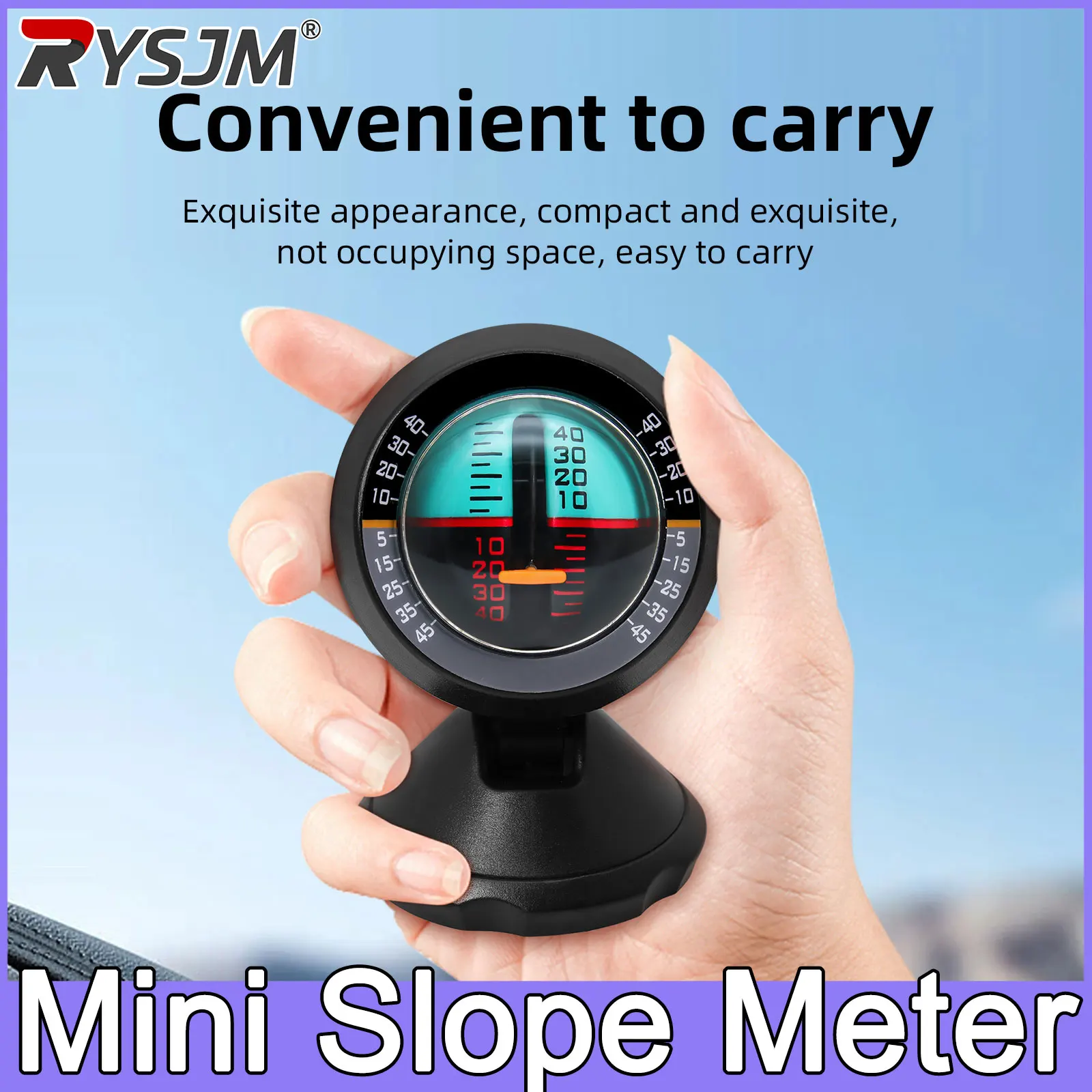 Mini Slope Meter Portable Angle Slope Level Meter Finder Balancer Car Vehicle Inclinometer Angel Level Finder Tool Travellers
