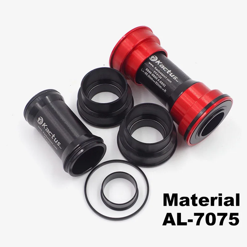 Press Fit PF4124 Bottom Bracket Ceramic Bearing Aluminum Shell Fits 22mm 24mm Crank Axle MTB Road Bike BB