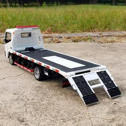 1/32 lega traffico stradale salvataggio demolitore modello di auto diecast ingegneria rimorchio modello di camion simulazione suono e luce giocattoli per bambini