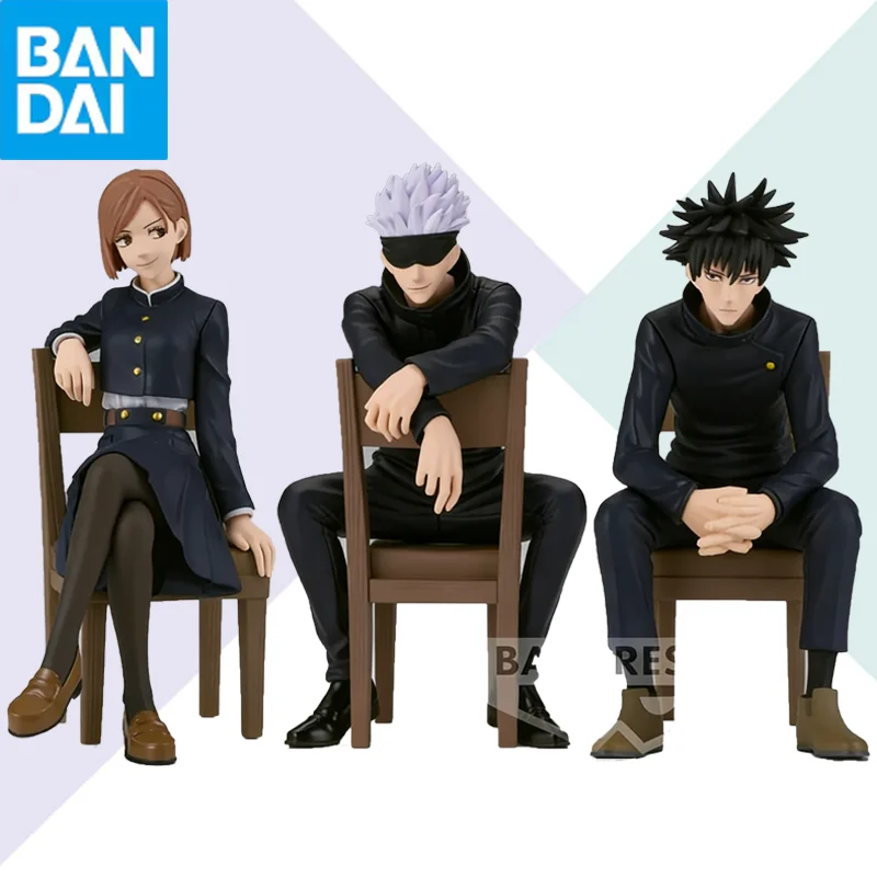 

Оригинальные фигурки BANDAI Break Time Jujutsu Kaisen: Сатору Годжо, Мегуми Фушигуро, Нобара Кугисаки — коллекционные аниме-фигурки, модель, игрушка, подарок