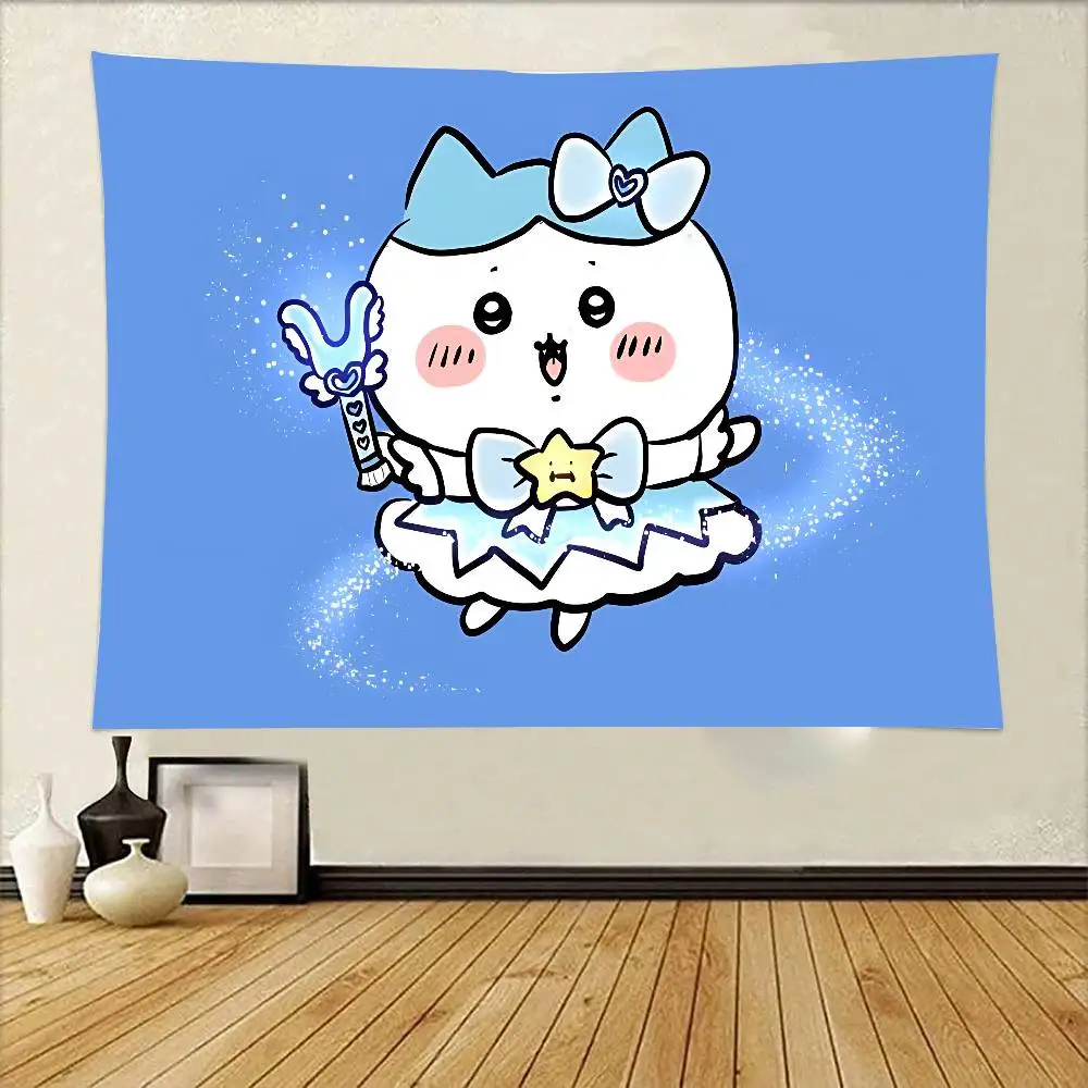 لطيف الكرتون H-Hachiware نسيج الجدار الشنق نسيج آرت ديكو بطانية الستار معلقة في المنزل غرفة نوم غرفة المعيشة ديكور #5