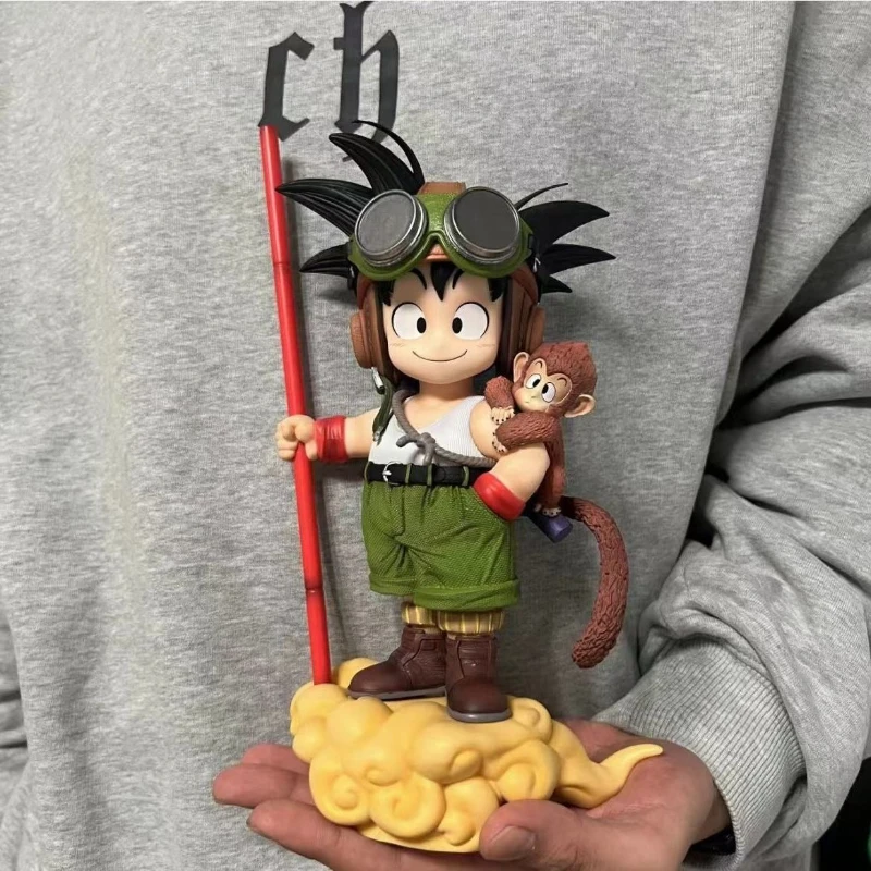 

Dragon Ball Son Goku Little Monkey Cartoon Cute Figure Model Kawaii 2D Doll Car Office Ornament Animation Peripheral Wholesale