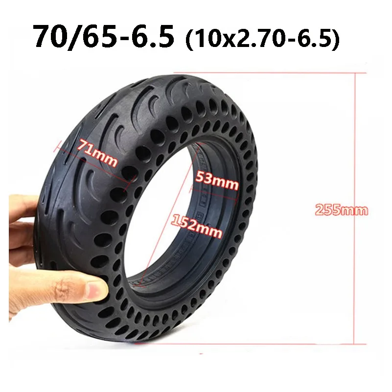 60/70/85/90/100/65-6.5 vacuum tire 10x2.50/2.70-6.5 Airless  for Motorized scooter s