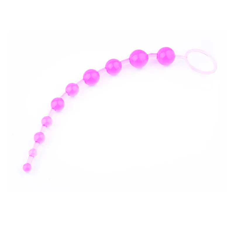 Jelly Anal Beads for Men And Women Vagina Plug Play Pull Ring Ball Butt Beads Stimulator Adult Sex Toy for Couples Gay Male