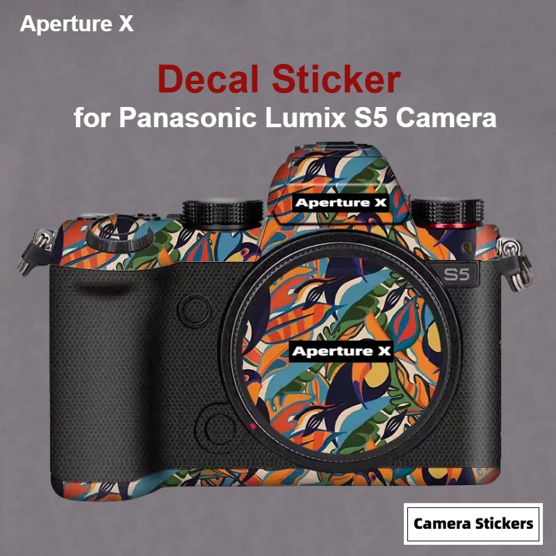 Lumix S5 كاميرا قسط ملصق مائي 3M المواد الجلد لباناسونيك DC-S5 كاميرا الجلد ملصق مائي حامي المضادة للخدش غطاء لاصق غشائي #1