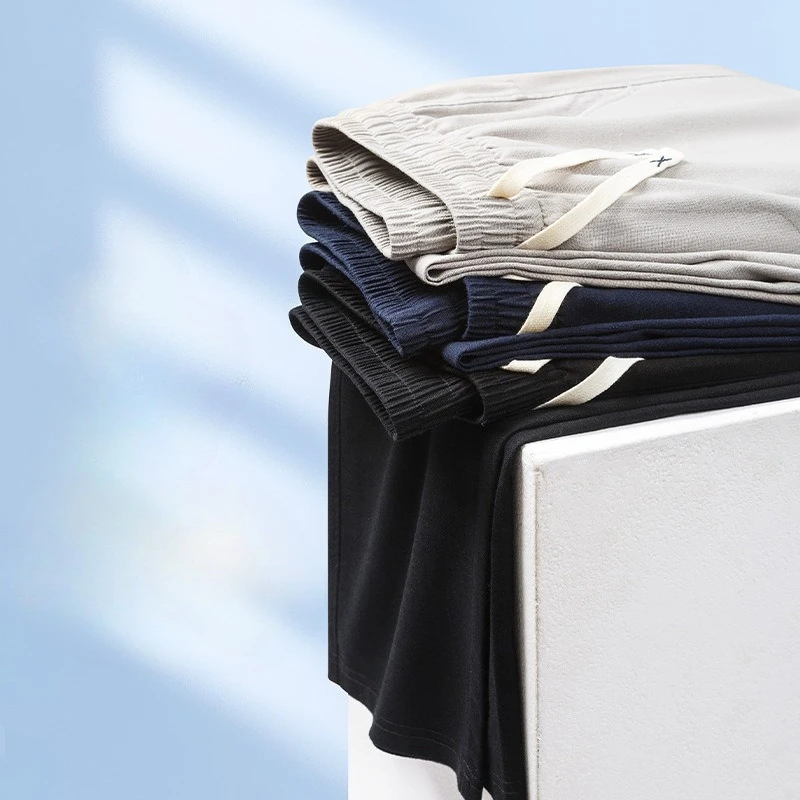 

4XL новые хлопковые льняные мужские брюки, повседневные однотонные дышащие уличные брюки, свободные прямые мешковатые легкие спортивные брюки на шнурке