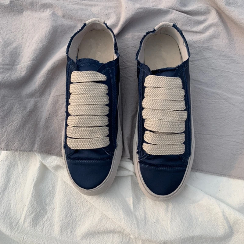 Withered Women Shoes New Canvas Shoes Women Ins Sneakers Woman Fashion Blogger Vintage Silk Colorful Soft Sole Casual Shoes