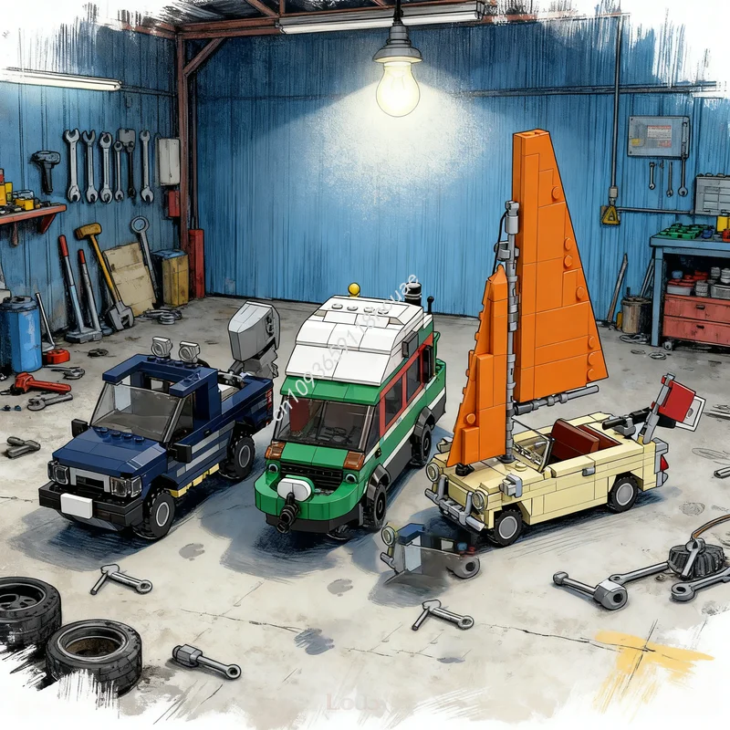 838 個 MOC トップギア水陸両用車モデルビルディングブロック建設クリスマスギフト DIY おもちゃクリエイティブアイデア教育レンガ