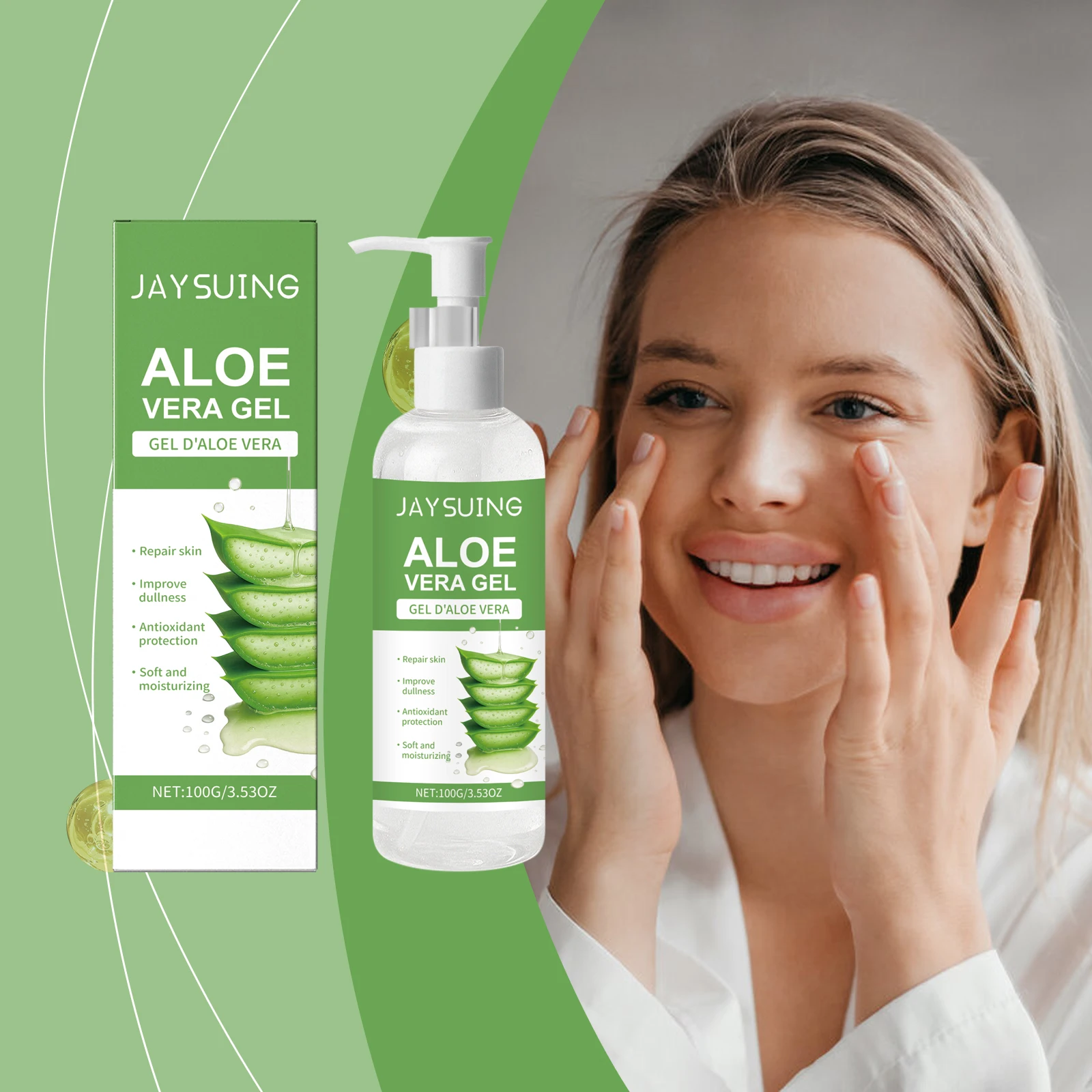 

Aloe Gel Recovery After Sunburn Lock Skin Moisture Strong Antioxidant Properties Repair Barrier Improve Dullness Facial Care Gel